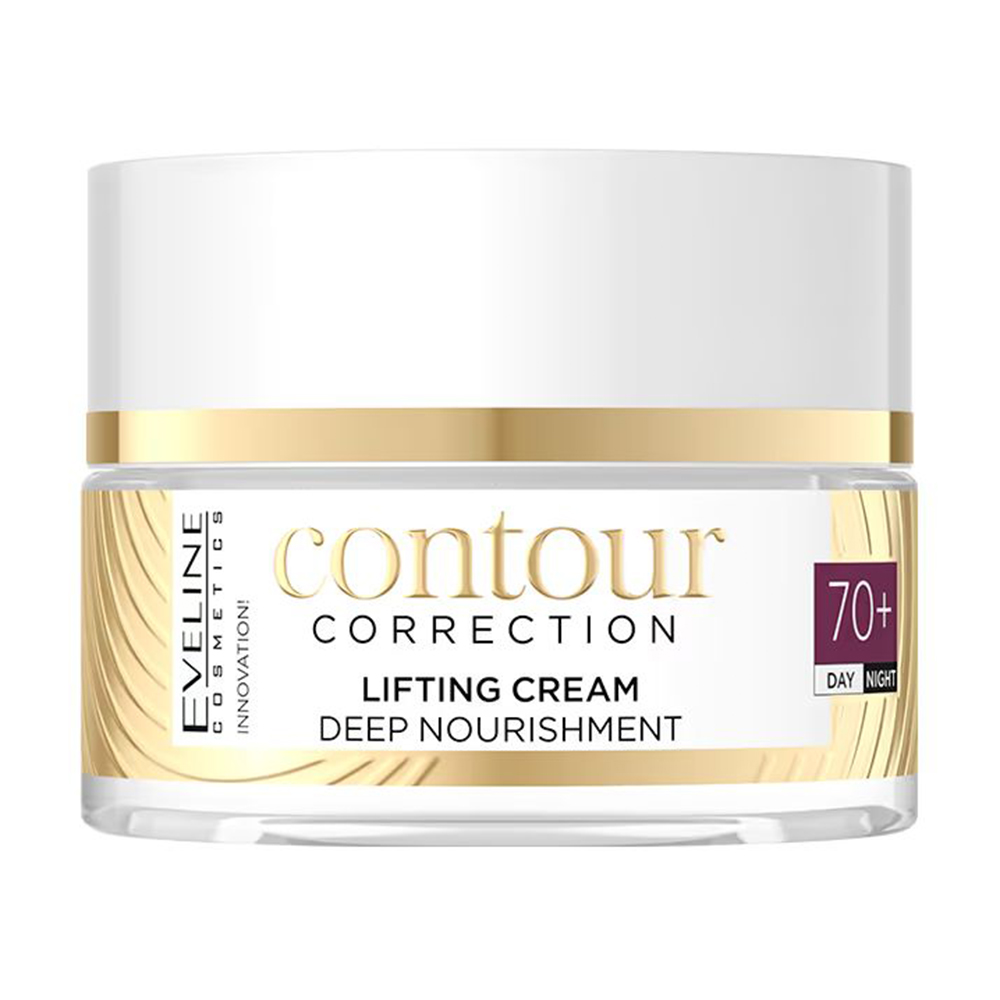 Ультраживильний ліфтинг-крем для обличчя Eveline Cosmetics Contour Correction Lifting Cream Deep Nourishment 70+, 50 мл
